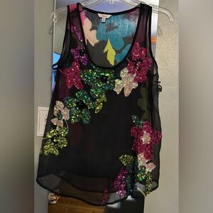 Candie’s Sheer Sequins Blouse